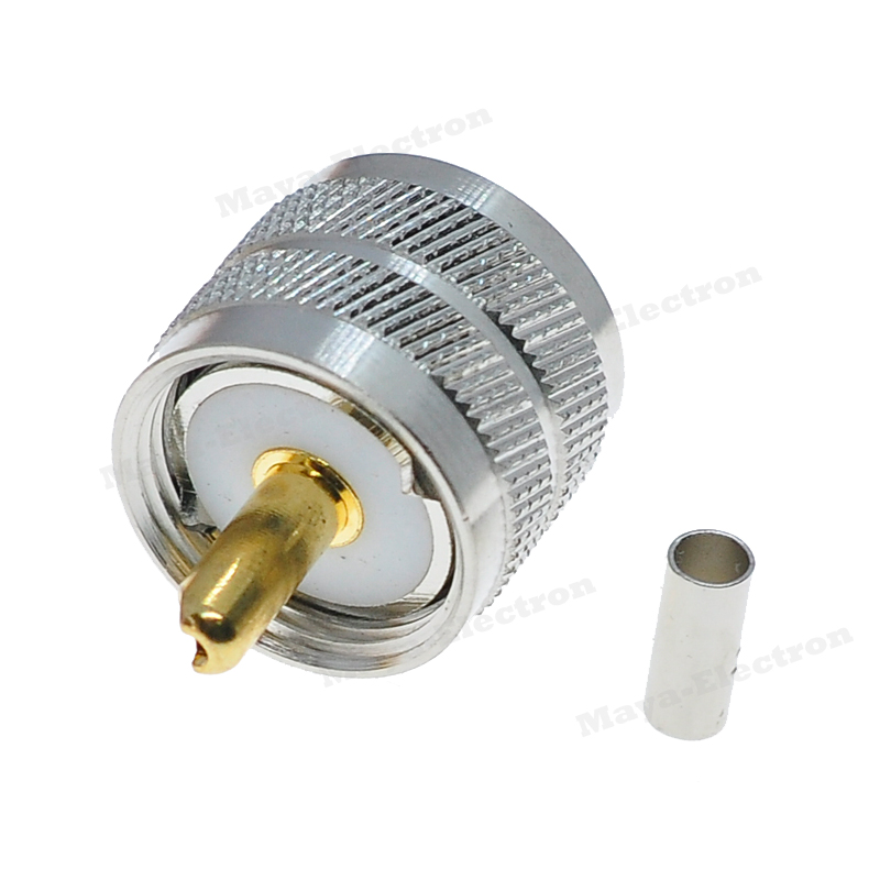 UHF PL259 PL-259 male plug connector Crimp for RG316 RG174 RG188 Coaxial Cable