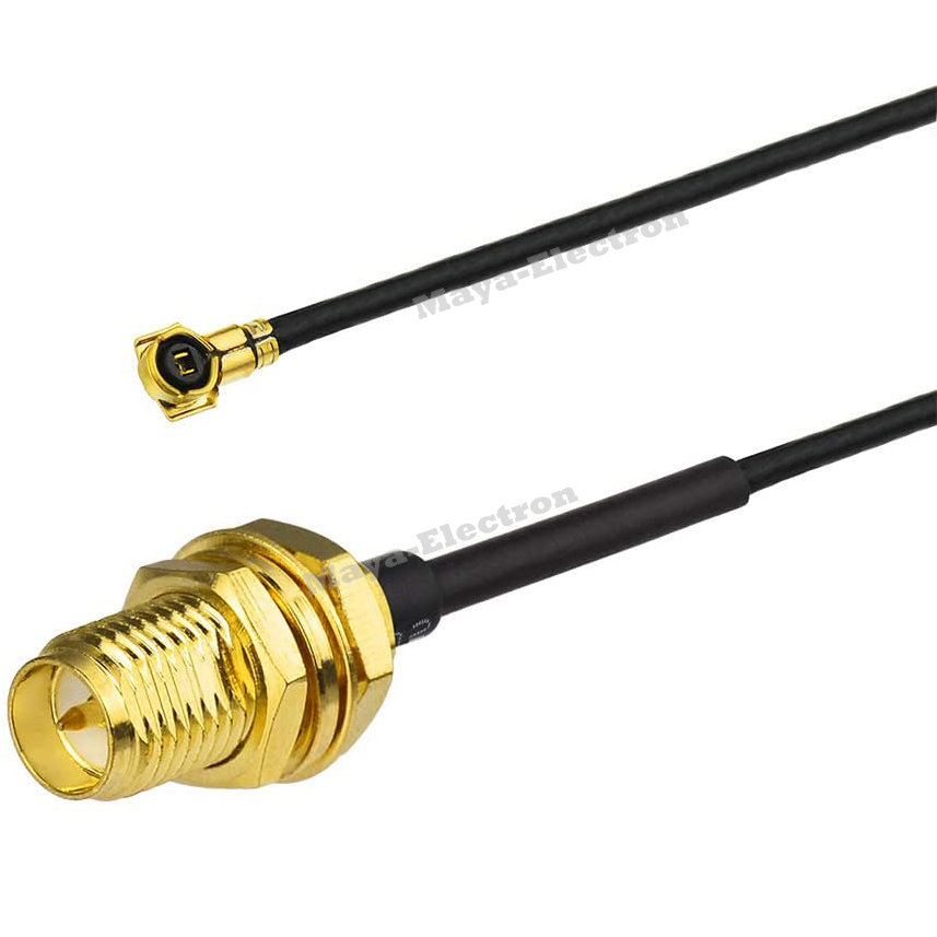 6in U.FL IPEX/IPX Mini PCI to RP-SMA RPSMA Female Pigtail Antenna Wi-Fi Coaxial 1.13 Cable